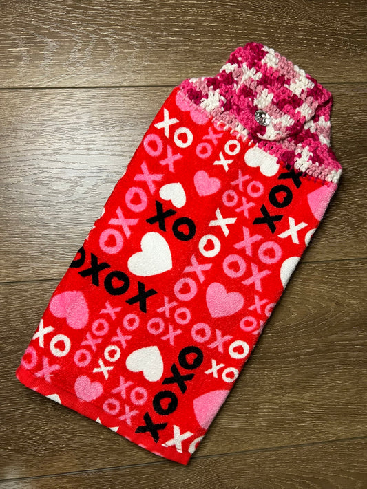 XO Hearts Red/Pink Variegated